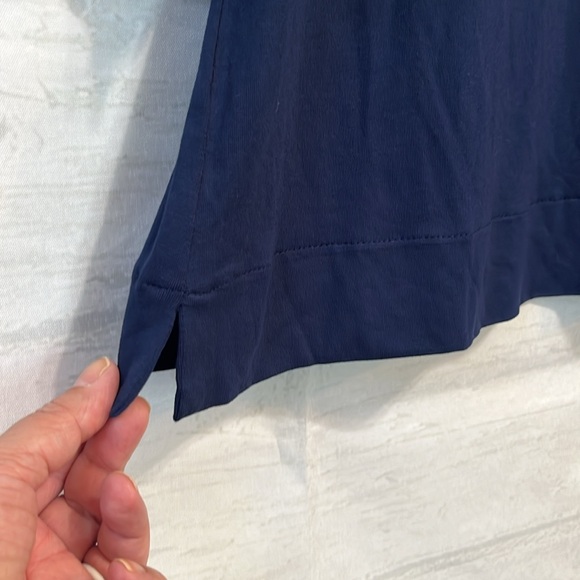 J. Jill Wearever Collection 3/4 Sleeve Navy Blue Casual Basic Top Size S - Picture 5 of 13